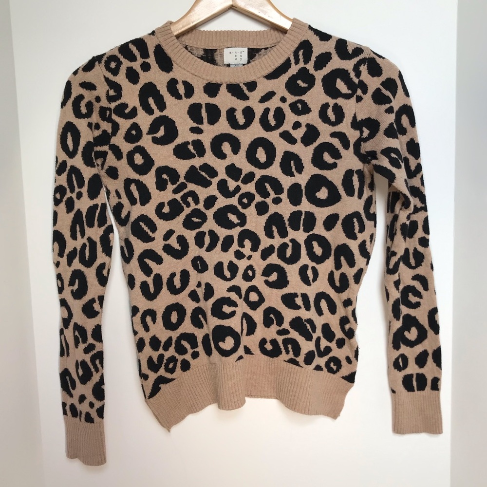 XS A New Day cheetah print sweater